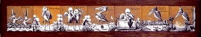 Tegelpaneel, c.1876 door A. Masson