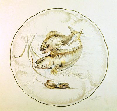 Wedgwood ontwerp voor een bord, ca. 1880 door A. Proudlove