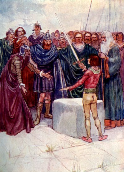 Hij stond daar met het magische zwaard in zijn hand door A. S. Forrest
