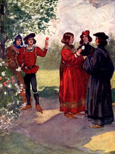 ...De Edelen Plukten Rode of Witte Rozen en Stopten ze in hun Hoeden door A. S. Forrest