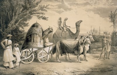 Haremkoets van de koning van Delhi door A. Soltykoff