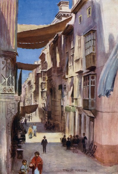 Een Straat in Murcia door A. Trevor Haddon