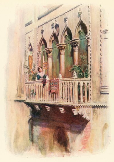 Balkon Palazzo Bragadin door A. Trevor Haddon