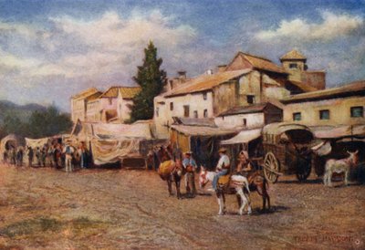 Malaga, de Guadalmedina door A. Trevor Haddon