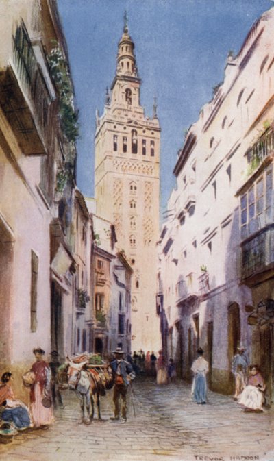 Sevilla, De Giralda door A. Trevor Haddon