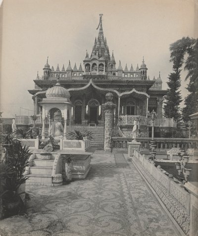 Pareshnath, Jain Tempel, Calcutta, c. 1890s door A. W. A. Plâté Studio