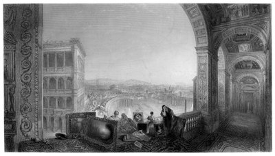 Rome, vanaf het Vaticaan, eind 19e eeuw door A. Willmore