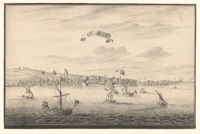 Gezicht op Grissee door A. de Nelly (possibly)