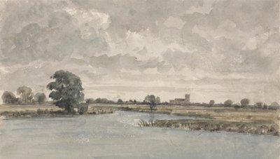 Rivierlandschap door Aaron Edwin Penley