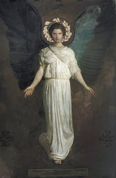 Een gevleugeld figuur, 1904-11 door Abbott Handerson Thayer