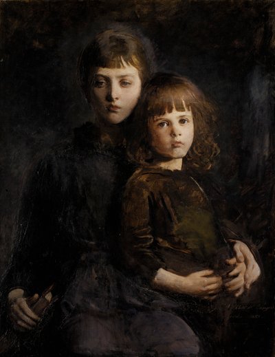 Broer en zus (Mary en Gerald Thayer) door Abbott Handerson Thayer