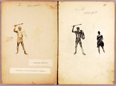 Tattooing-Single Warrior, studiemap voor boek Concealing Coloration in the Animal Kingdom door Abbott Handerson Thayer