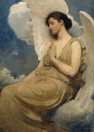 Gevleugeld figuur door Abbott Handerson Thayer