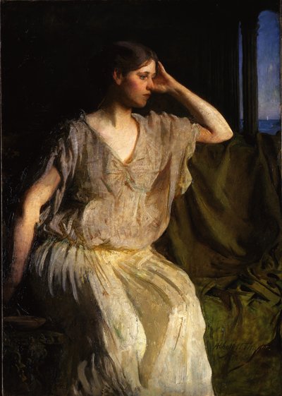 Vrouw in Griekse Gewaad door Abbott Handerson Thayer