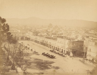 Mexicaans uitzicht. Mexico, Portaal van Mercaderes. door Abel Briquet