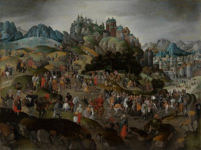 Christus Draagt het Kruis door Abel Grimmer or Grimer