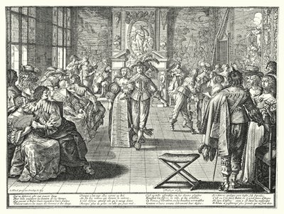 Het Bal door Abraham (after) Bosse