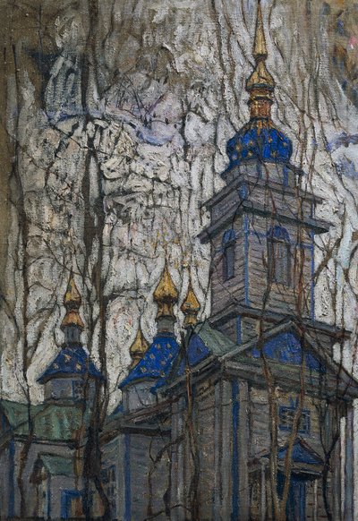 Houten kerk door Abraham Anshelovich Manievich