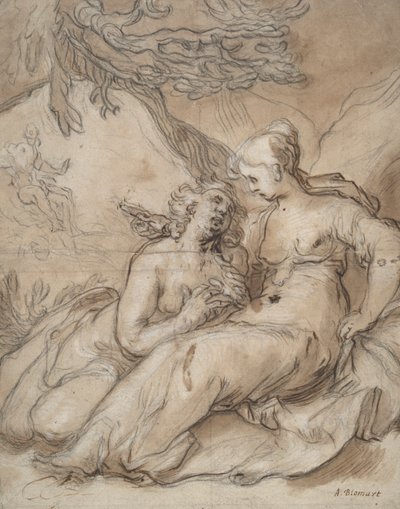 Ceres en Proserpina (?) door Abraham Bloemaert