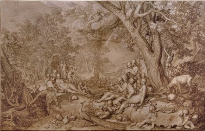 Het Gouden Tijdperk door Abraham Bloemaert