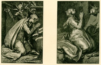 Heilige boetelingen door Abraham Bloemaert