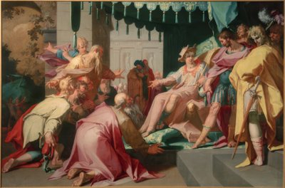 Jozef en zijn broers door Abraham Bloemaert