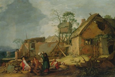 Landschap met boerderij, 1629 door Abraham Bloemaert