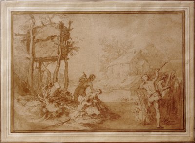 Latona en de Lycische boeren door Abraham Bloemaert