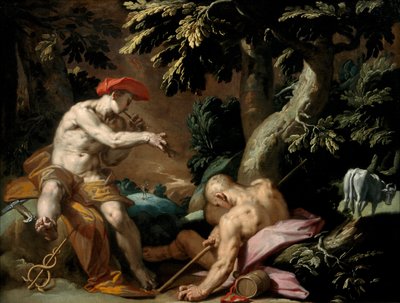 Mercurius, Argus en Io, ca. 1592 door Abraham Bloemaert