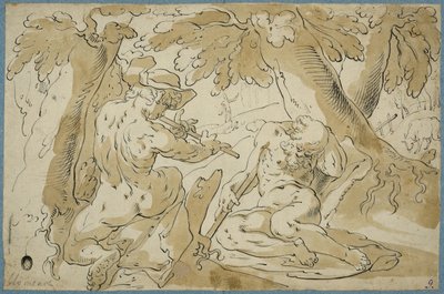 Mercurius en Argus door Abraham Bloemaert