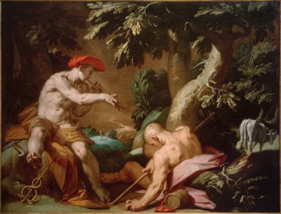 Mercurius, Argus en Io door Abraham Bloemaert