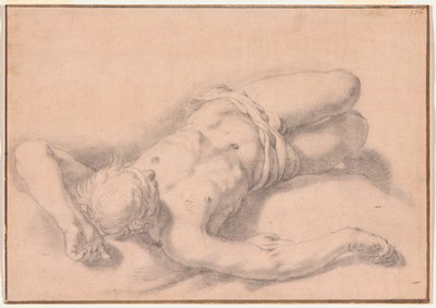 Studie van een Naakte Man door Abraham Bloemaert