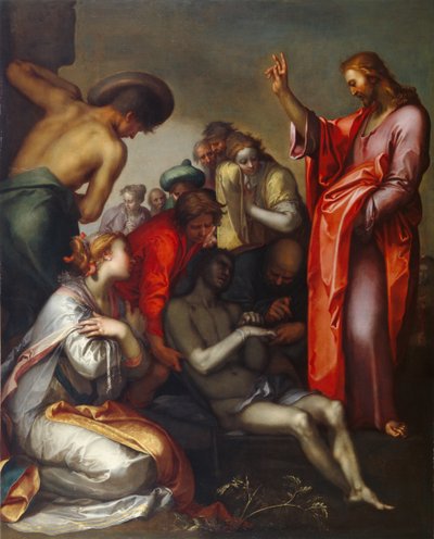 De Opwekking van Lazarus door Abraham Bloemaert