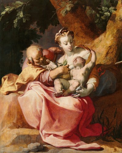 De rust tijdens de vlucht naar Egypte, 1592 door Abraham Bloemaert