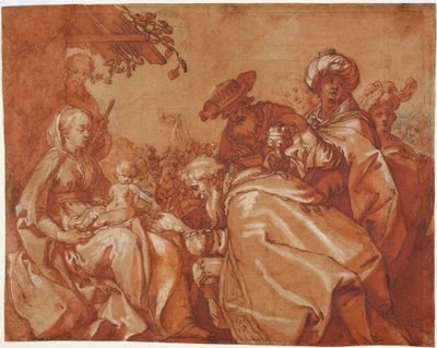 De Aanbidding der Wijzen door Abraham Bloemaert