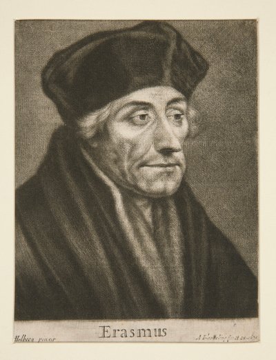 Erasmus van Rotterdam door Abraham Blooteling