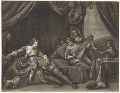 De verloren zoon in het bordeel door Abraham Bloteling (possibly)