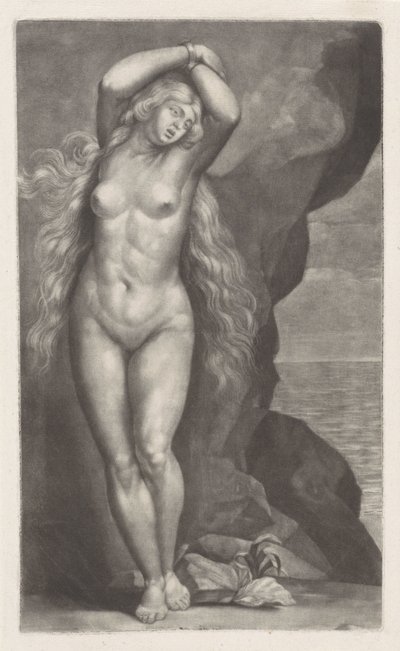 Andromeda aan de rots geketend door Abraham Bloteling