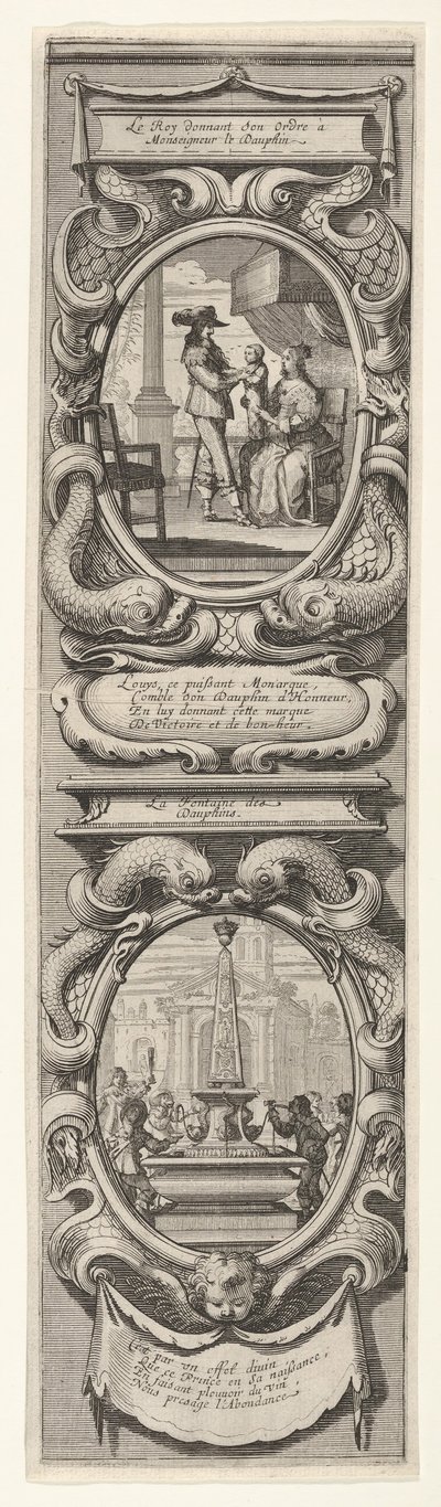 Allegorieën ter ere van de geboorte van de Dauphin door Abraham Bosse