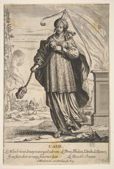 Azië door Abraham Bosse