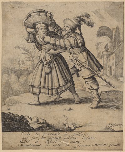Het is het Portret van Guillery... door Abraham Bosse