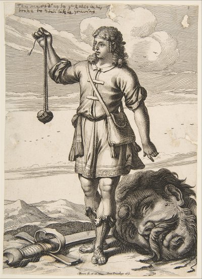 David met het Hoofd van Goliath, 1651 door Abraham Bosse