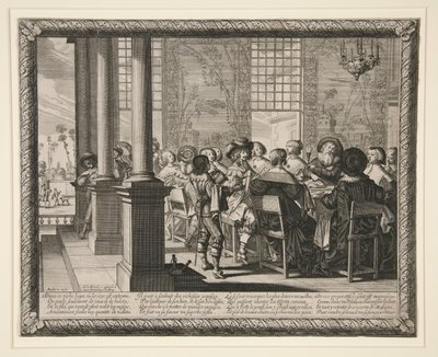 Feest ter ere van de Verloren Zoon door Abraham Bosse