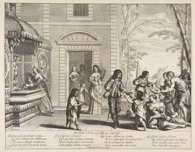 Drink geven aan de dorstigen door Abraham Bosse