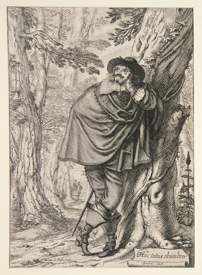 James Howell, frontispice voor zijn Dendrologie ou le Forest de Dordonne door Abraham Bosse