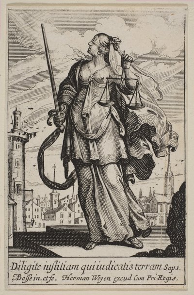 Gerechtigheid, 1636 door Abraham Bosse