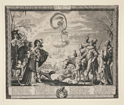 La Fortune de la France, uit een set van 4 prenten door Abraham Bosse