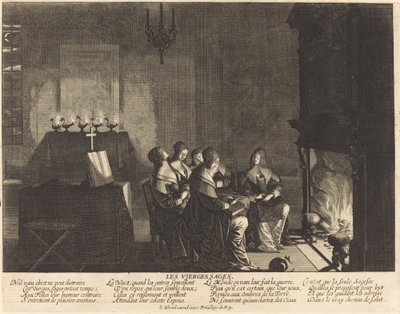 De wijze maagden, Geen ijdel object... door Abraham Bosse