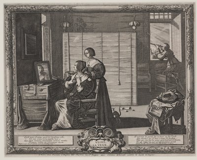 Zicht (La Veue), c.1635-38 door Abraham Bosse