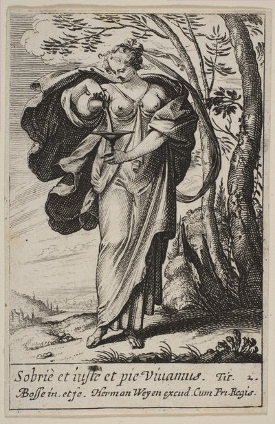 Matigheid, 1636 door Abraham Bosse